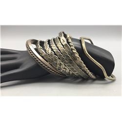 Group of Eight Bangle Bracelets