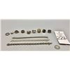 Image 9 : Group of Sterling Silver Rings and Bracelets