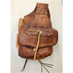 Pair of Vintage Leather Saddle Bags