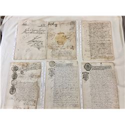 Group of Original Spanish Colonial Documents