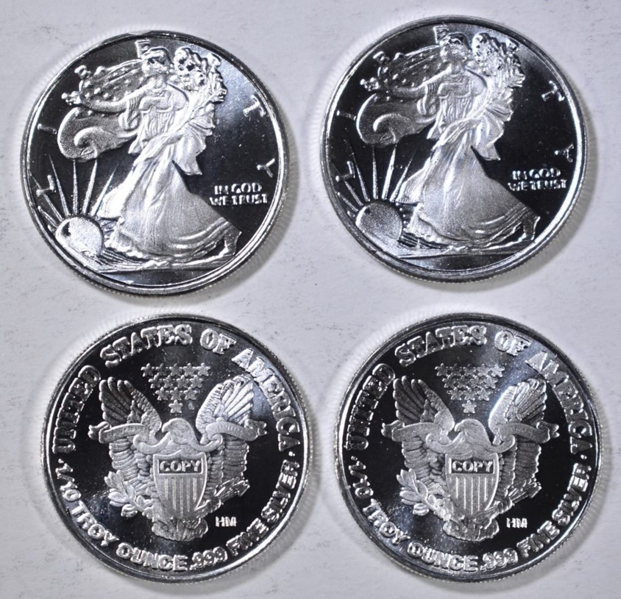 Liberty Tree Silver Rounds ROLL OF 1/10 OZ SILVER LIBERTY ROUNDS