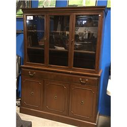 ANTIQUE MAHOGANY CHINA CABINET