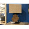 Image 1 : BURL WOOD CONTEMPORARY TABLE LAMP
