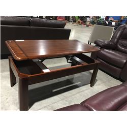 3 PCE LIFT-TOP COFFEE TABLE & 2 MATCHING END TABLE SET