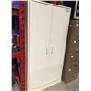 Image 1 : WHITE 2 DOOR PANTRY CUPBOARD