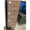 Image 1 : 4-DRAWER METAL FILING CABINET - BEIGE
