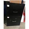 Image 1 : 2-DRAWER BLACK METAL FILING CABINET