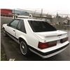 Image 2 : 1990 FORD MUSTANG LX HATCHBACK, WHITE VIN# 1FACP41A7LF219178, 4 CYL, 116,197KM