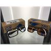Image 1 : 2 PAIR - I/S EYEWEAR GLASSES CUTTY AMBER & CLEAR ANTI-FOG