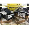 Image 1 : GROUP OF 2 REPLACEMENT GOGGLE LENSES - GREY POLARIZED