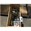 Image 1 : WOOD BOX FILLED WITH ASSTD SKATEBOARD MISC.