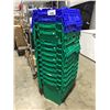Image 1 : GROUP OF 13 PLASTIC LIDDED STORAGE BINS