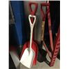 Image 1 : 2 PLASTIC SHOVELS & 1 STEEL HEAD SHOVEL
