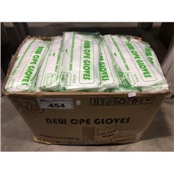 BOX FULL OF NEW CPE FOOD INDUSTRY GLOVES