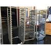 Image 1 : 3 ALUMINUM 2' X 2' COMMERCIAL FOOD IND. ROLLING RACKS