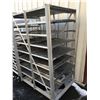 Image 2 : APPROX. 3' X 5' ALUMINUM COMMERCIAL FOOD IND.  ROLLING RACK
