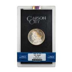 1884-CC $1 Morgan Silver Dollar Coin GSA Hoard NGC MS63 Amazing Toning