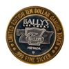 Image 2 : .999 Silver Ballys Las Vegas $10 Casino Limited Edition Gaming Token