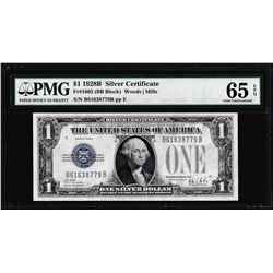 1928B $1 Funnyback Silver Certificate Note Fr.1602 PMG Gem Uncirculated 65EPQ