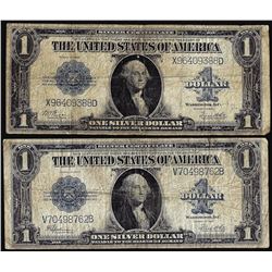 Lot of (2) 1923 $1 Silver Certificate Notes