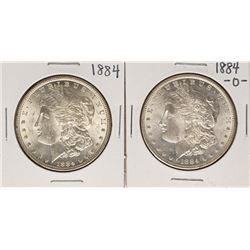 Lot of 1884 & 1884-O $1 Morgan Silver Dollar Coins