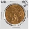 Image 1 : 1876-S Type 2 $20 Liberty Head Double Eagle Gold Coin