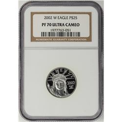 2002-W $25 Proof Platinum American Eagle Coin NGC PF70 Ultra Cameo
