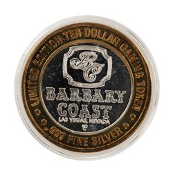 .999 Fine Silver Barbary Coast Casino Las Vegas, NV $10 Limited Edition Gaming Token