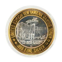.999 Silver Rio Suite Hotel & Casino Las Vegas $10 Limited Edition Gaming Token