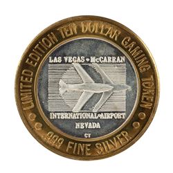 .999 Silver McCarran International Airport Las Vegas, NV $10 Limited Casino Token