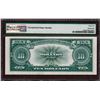 Image 2 : 1923 $10 'Poker Chip' Legal Tender Note Fr.123 PMG Gem Uncirculated 65EPQ