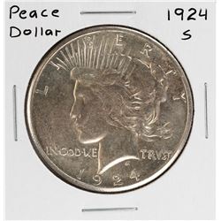 1924-S $1 Peace Silver Dollar Coin