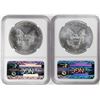 Image 2 : Lot of (2) 2013 $1 American Silver Eagle Coins NGC MS69