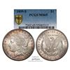 Image 1 : 1899-S $1 Morgan Silver Dollar Coin PCGS MS65 Amazing Toning