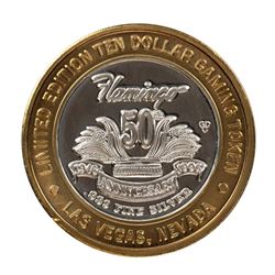 .999 Silver Flamingo Hilton Las Vegas, Nevada $10 Casino Limited Edition Gaming Token