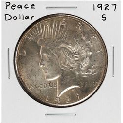 1927-S $1 Peace Silver Dollar Coin