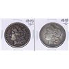 Image 1 : Lot of (2) 1878-S $1 Morgan Silver Dollar Coins
