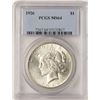 Image 1 : 1926 $1 Peace Silver Dollar Coin PCGS MS64