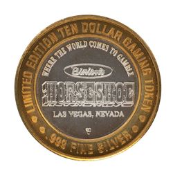 .999 Fine Silver Horseshoe Las Vegas, Nevada $10 Limited Edition Gaming Token