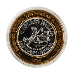 .999 Silver Caesars Palace Las Vegas, Nevada $10 Casino Limited Edition Gaming Token