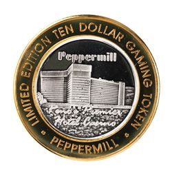 .999 Fine Silver Peppermill Reno, Nevada $10 Limited Edition Gaming Token