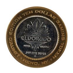 .999 Silver El Dorado Hotel & Casino Reno, Nevada $10 Limited Edition Gaming Token