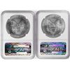 Image 2 : Lot of (2) 2011 $1 American Silver Eagle Coins NGC MS69