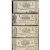Image 1 : Lot of (4) 1864 $1 State of Louisiana Obsolete Notes