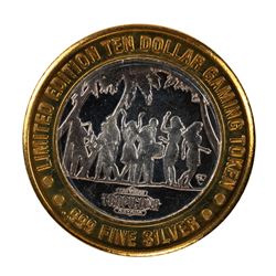 .999 Fine Silver Tropicana Las Vegas, Nevada $10 Limited Edition Gaming Token