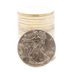 Roll of (20) Brilliant Uncirculated 1996 $1 American Silver Eagle Coins