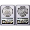 Image 2 : Lot of (2) 1948Mo Mexico 5 Pesos Silver Coins NGC MS64