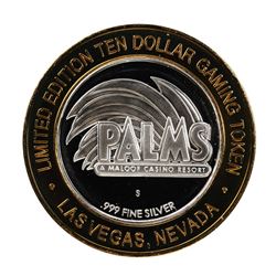 .999 Silver Palms Casino Las Vegas, NV $10 Casino Limited Edition Gaming Token