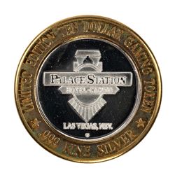 .999 Silver Palace Station Hotel and Casino $10 Casino Limited Edition Gaming Token