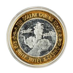 .999 Silver Rio Suite Hotel & Casino Las Vegas $10 Limited Edition Gaming Token